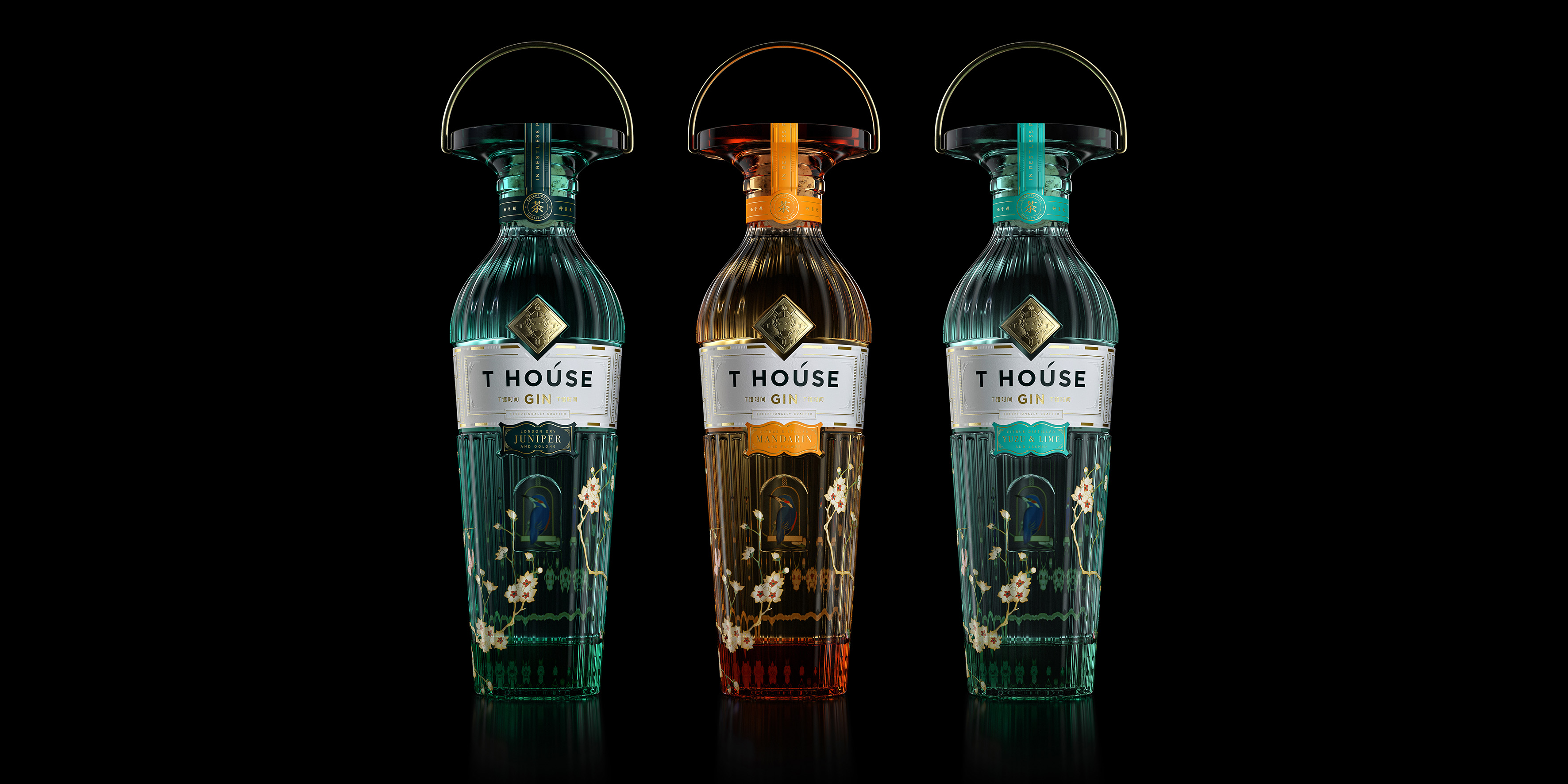 T House Gin，由Intertype Studio設計的超級優質烈酒